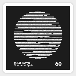 Miles Davis - Sketches Of Spain / Minimal Graphic Design Tribute Sticker